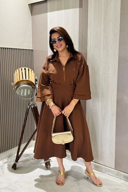 Cocoa Blossom Skirt Set
