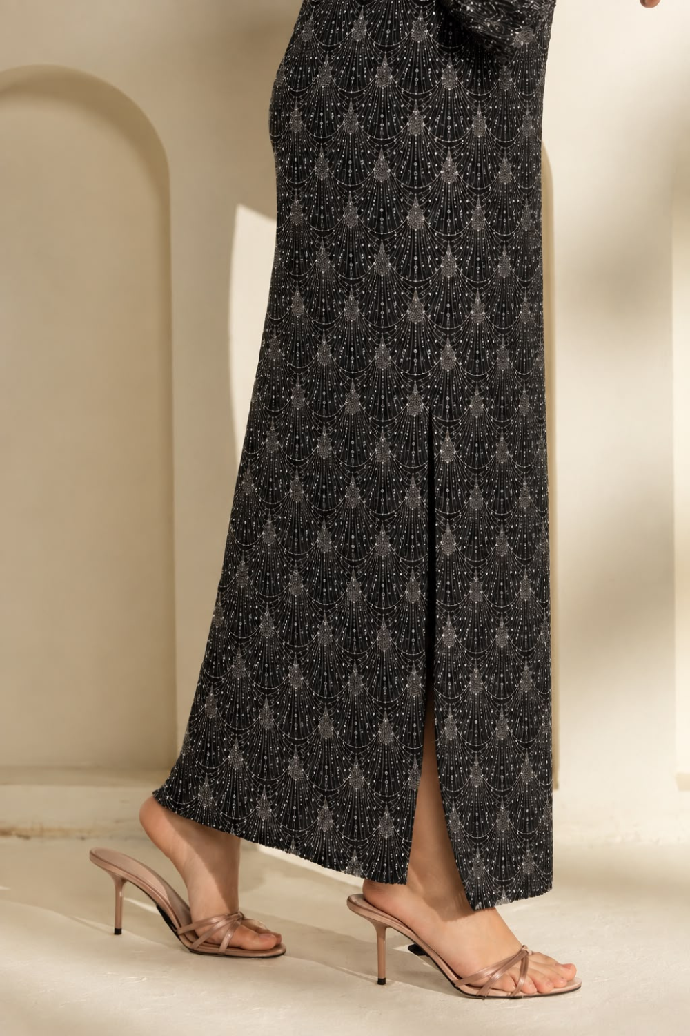 Black kaftaan dress