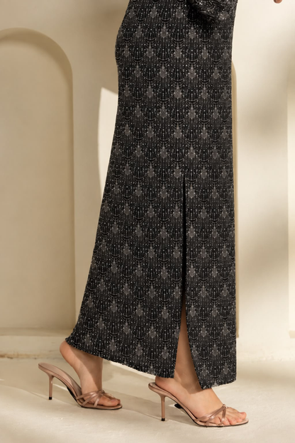 Black kaftaan dress