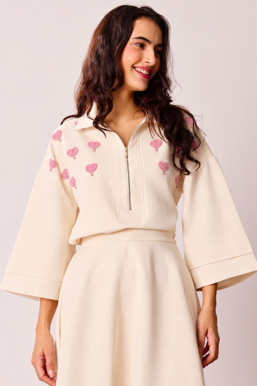 Blush heart skirt set 2.0