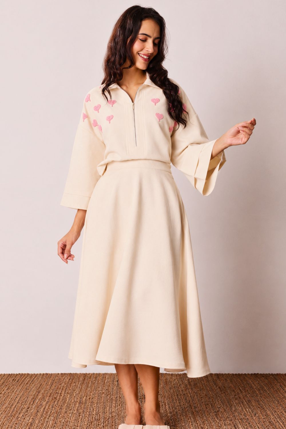 Blush heart skirt set 2.0