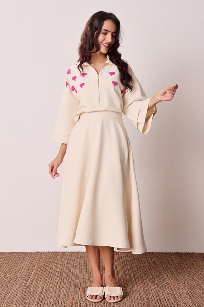 Blush Heart Skirt Set
