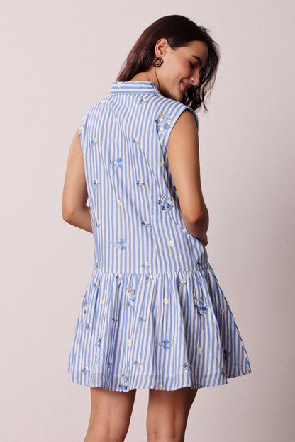 Azure Bloom Dress