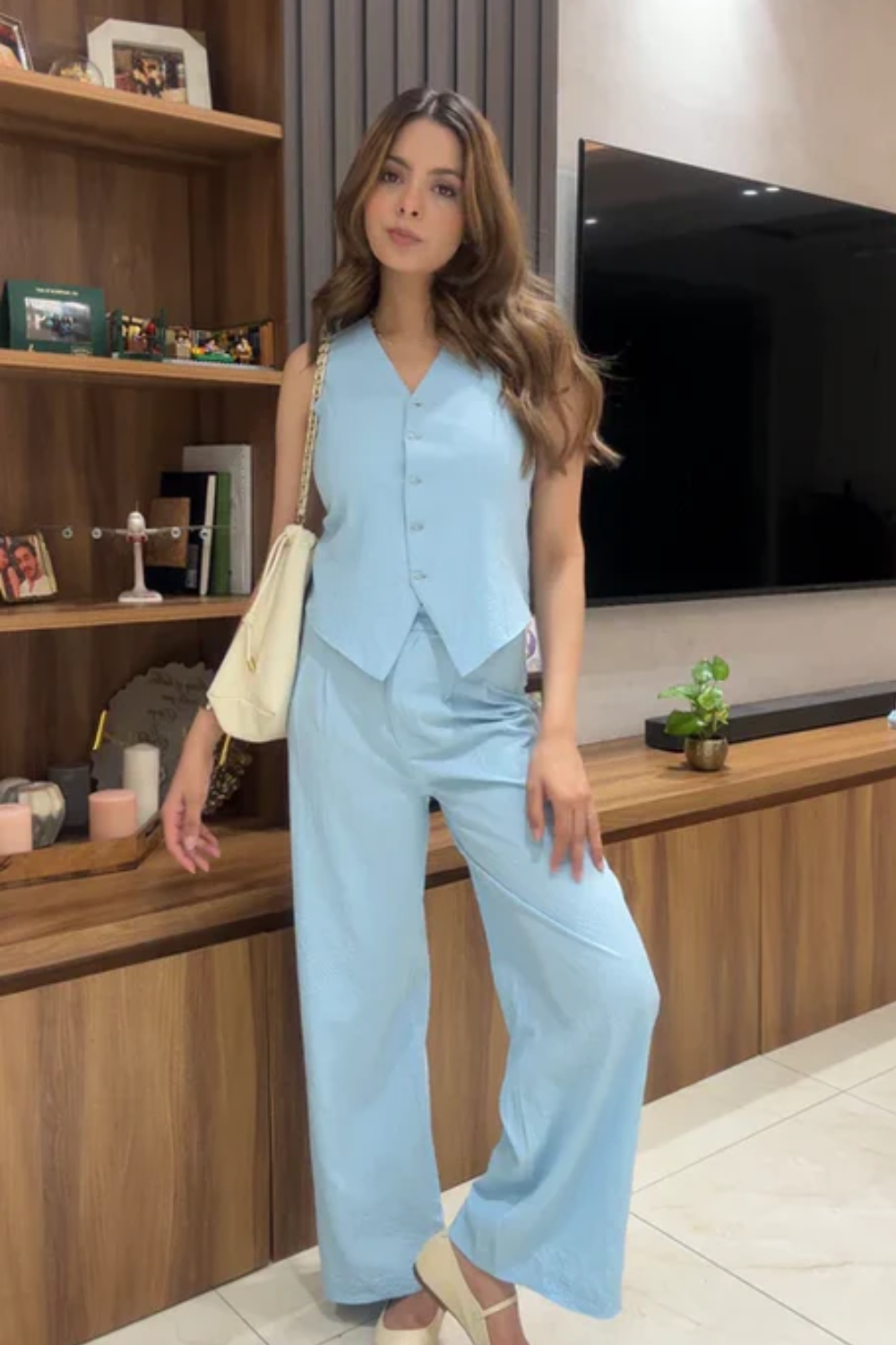Blue Sky Waist Coat Set
