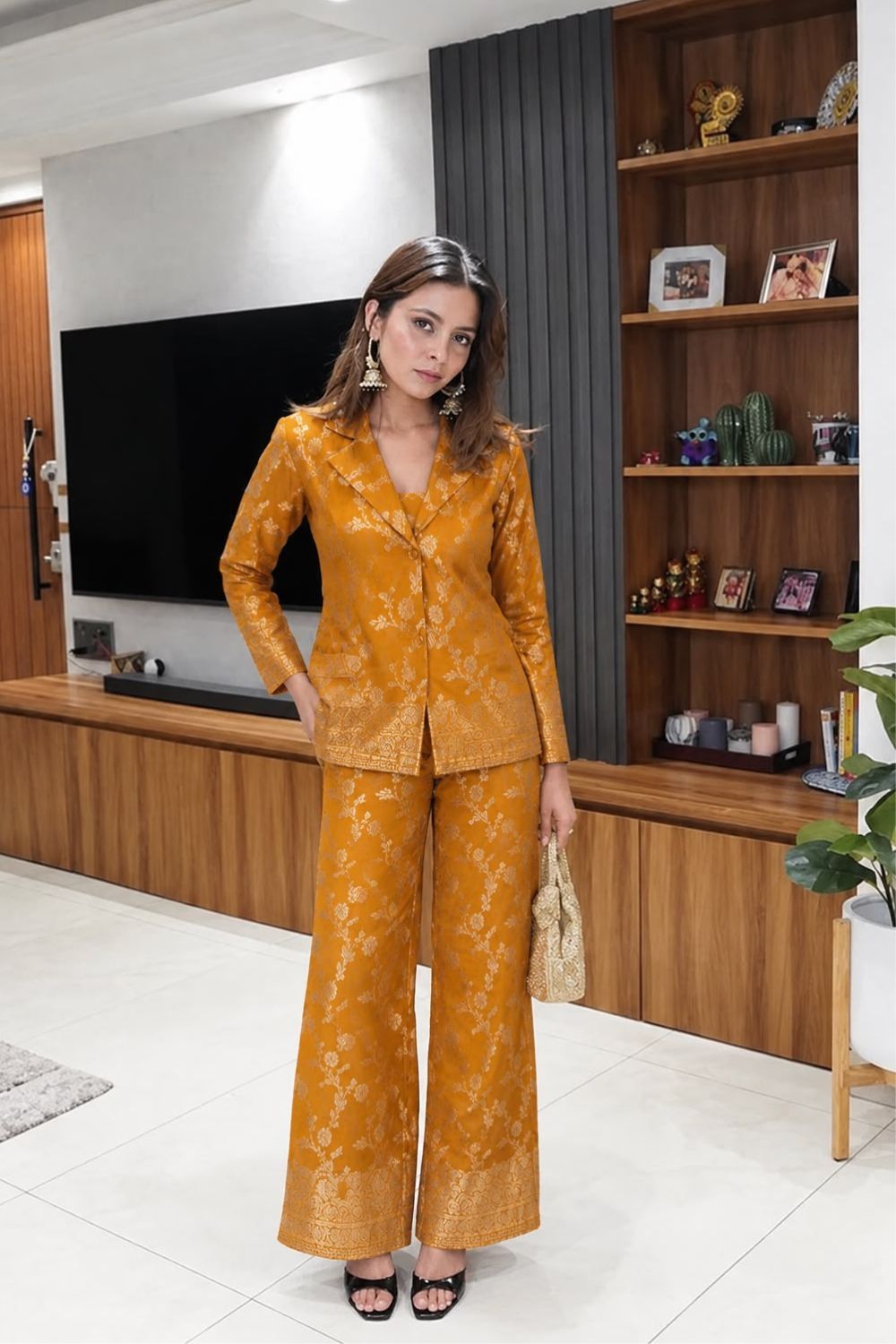 Golden Bloom Co-Ord Set
