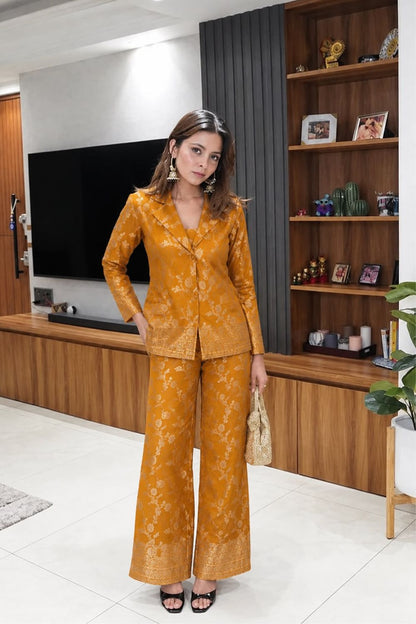 Golden Bloom Co-Ord Set