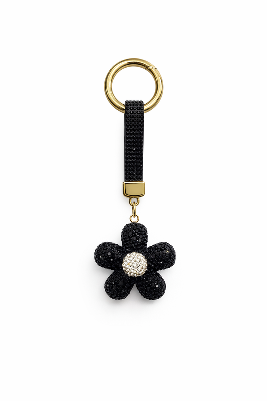 Black Daisy charm