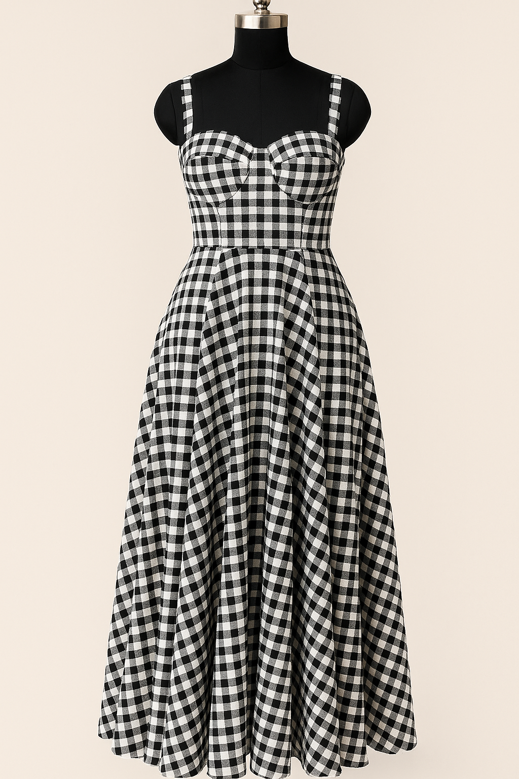Monochrome Melody Dress