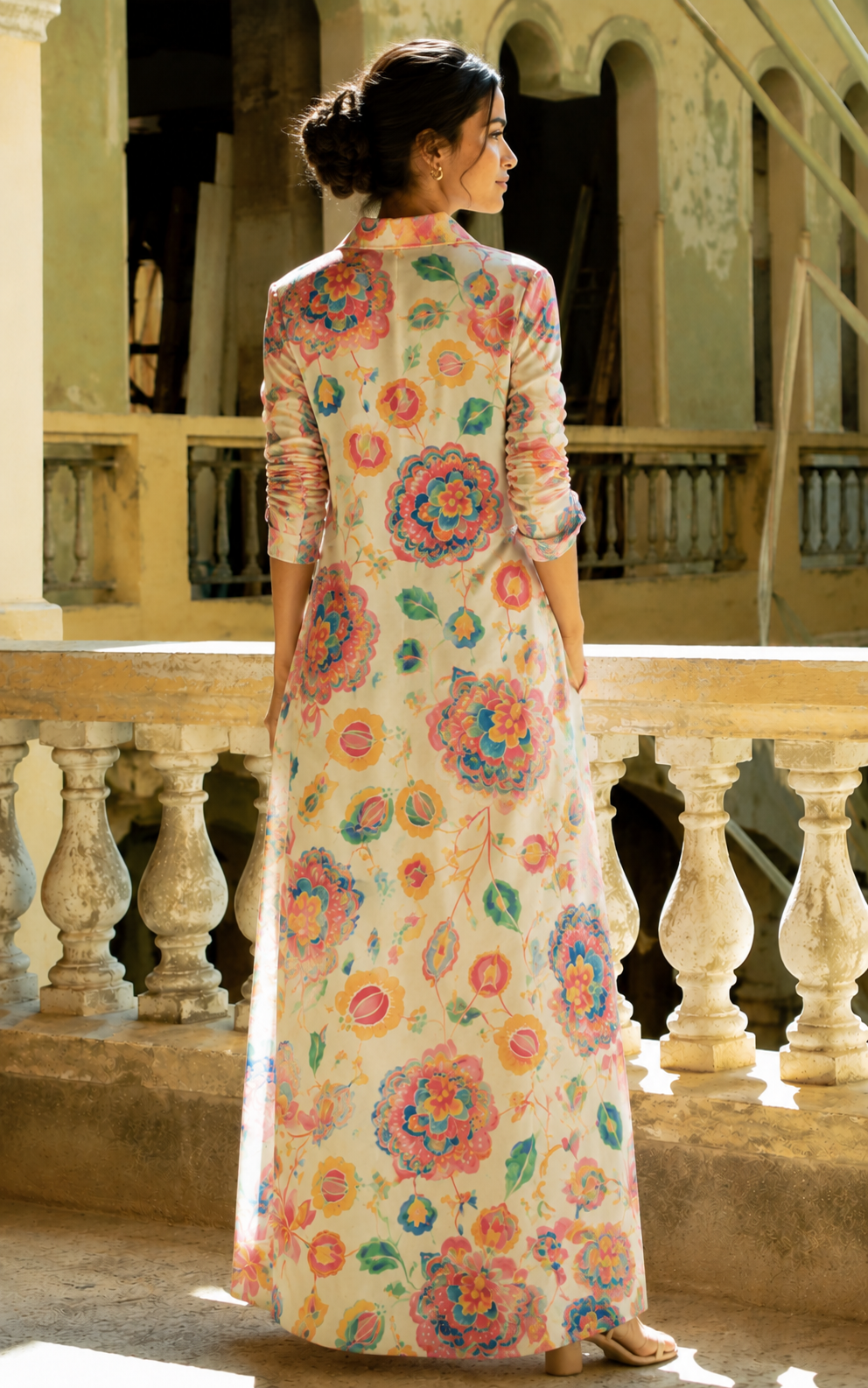 Bloom Haven Shirt Dress