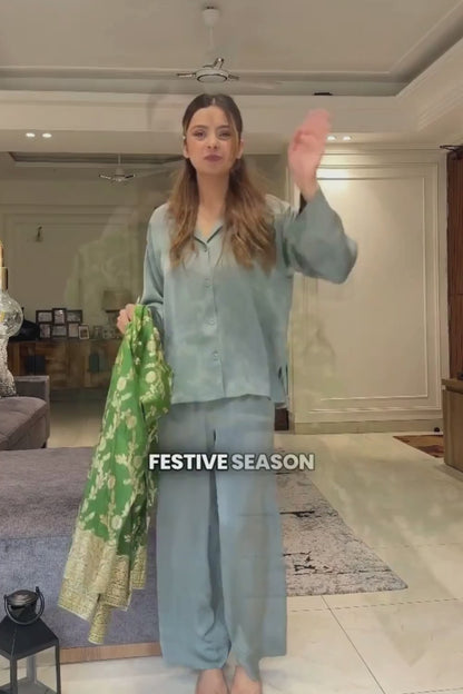 Jade Blossom Suit