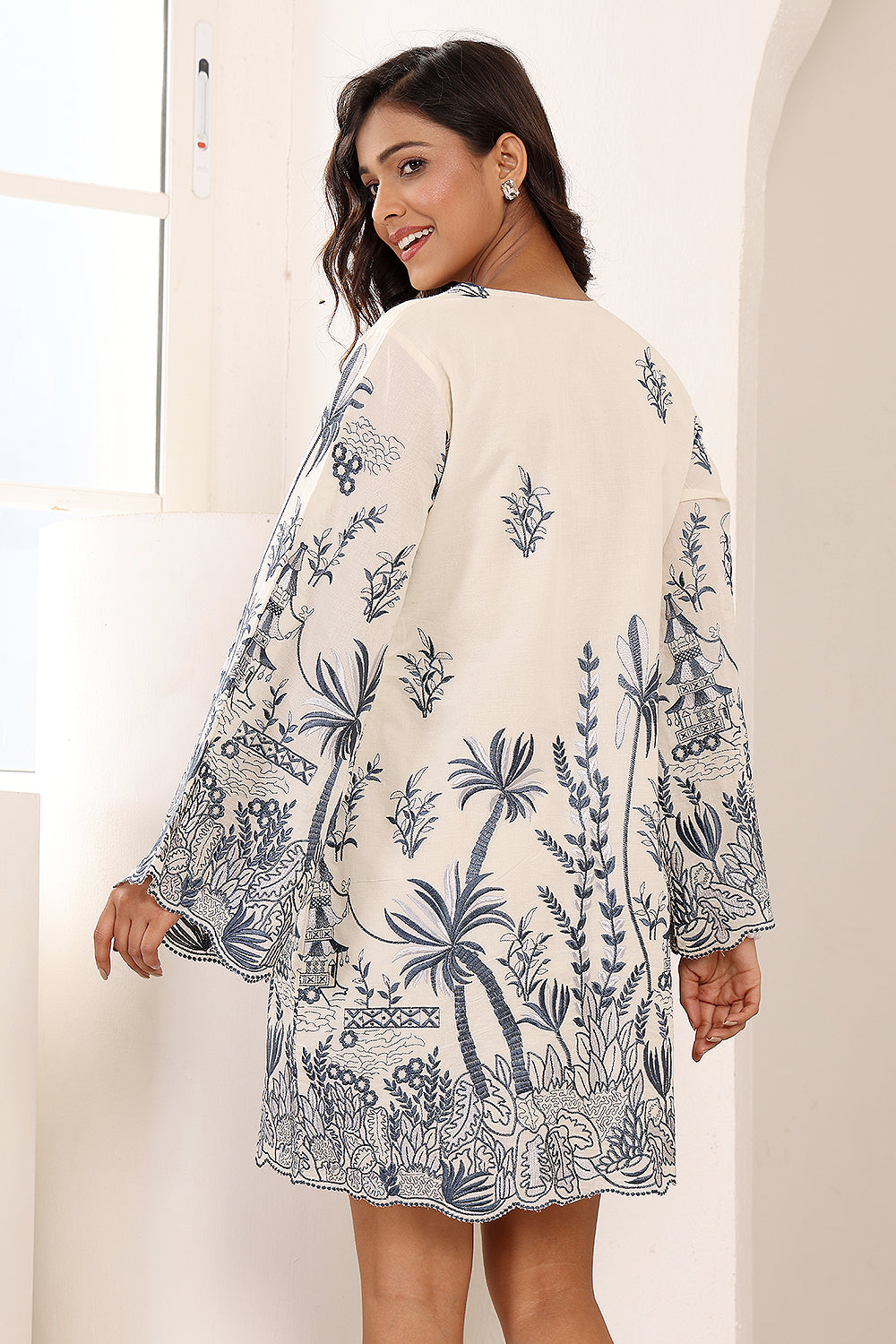 Emnroidered Tunic Dress