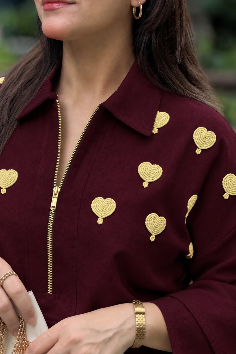 Mahira burgundy coordset 2.0