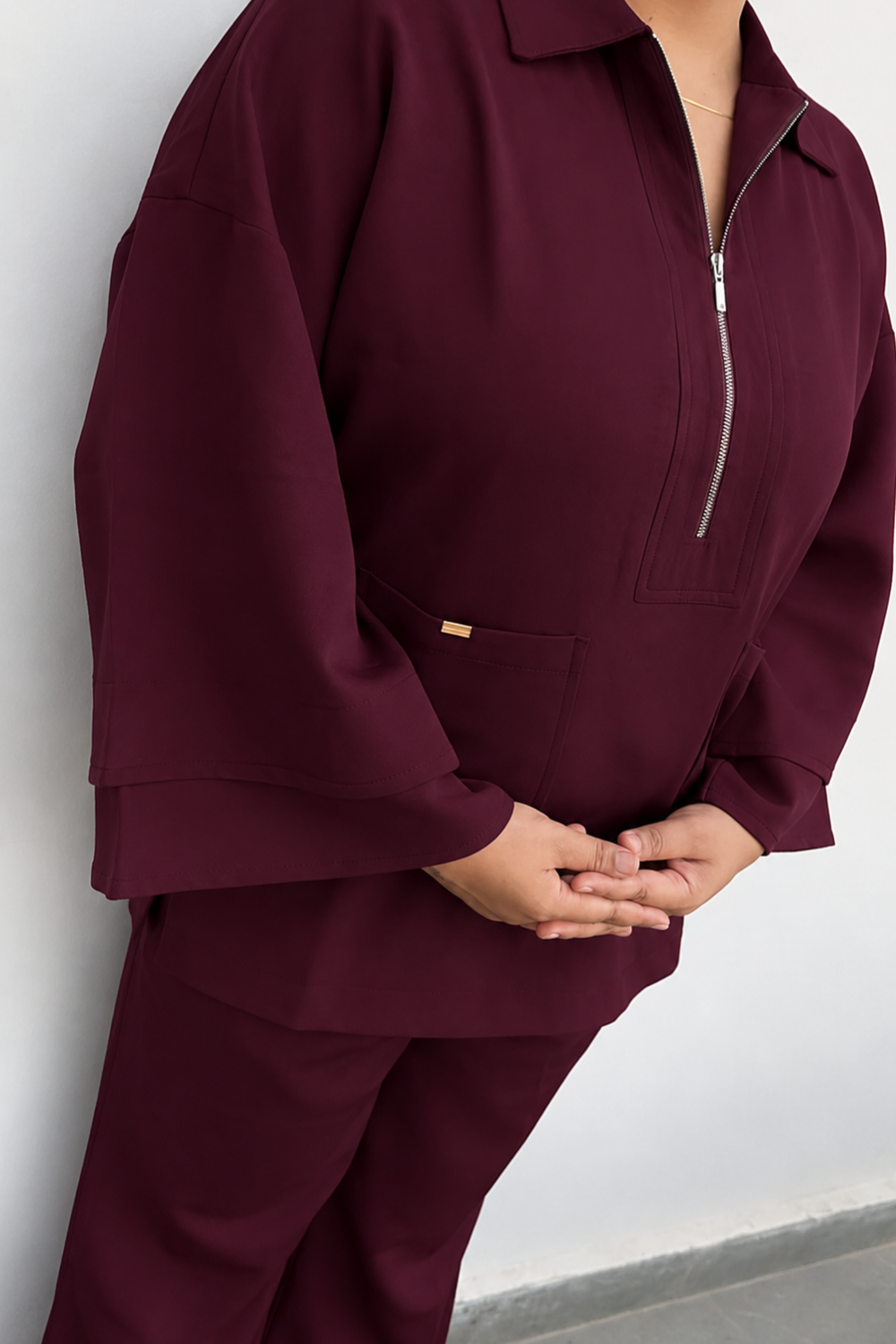Mahira Burgundy Co-ord Set